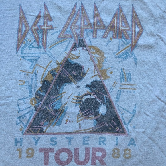 Vintage Def Leppard Hysteria 1988 Tour Band Tee - Picture 2 of 3